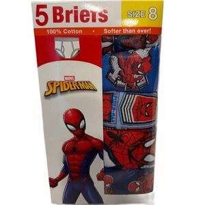 Marvel Spider-Man Boys Underwear 5-Pack of Briefs New in Sizes 4, 6, 8